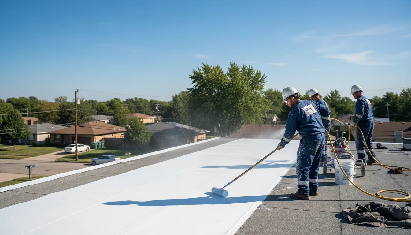 Commercial roof coating in Denbo, PA near me